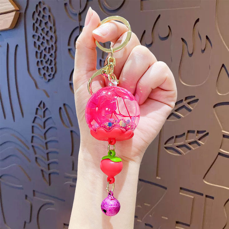 Wholesale Oil-filled Wind Chime Keychain